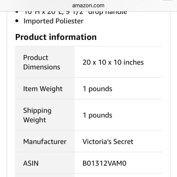 Victoria Secret Pink Gym Duffle Bag - Picture 4 of 6